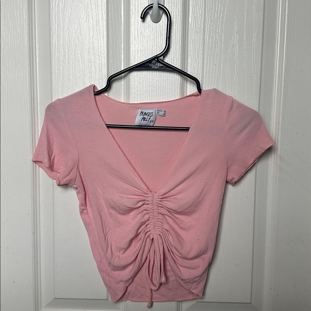 Princess Polly Light Pink Crop Top